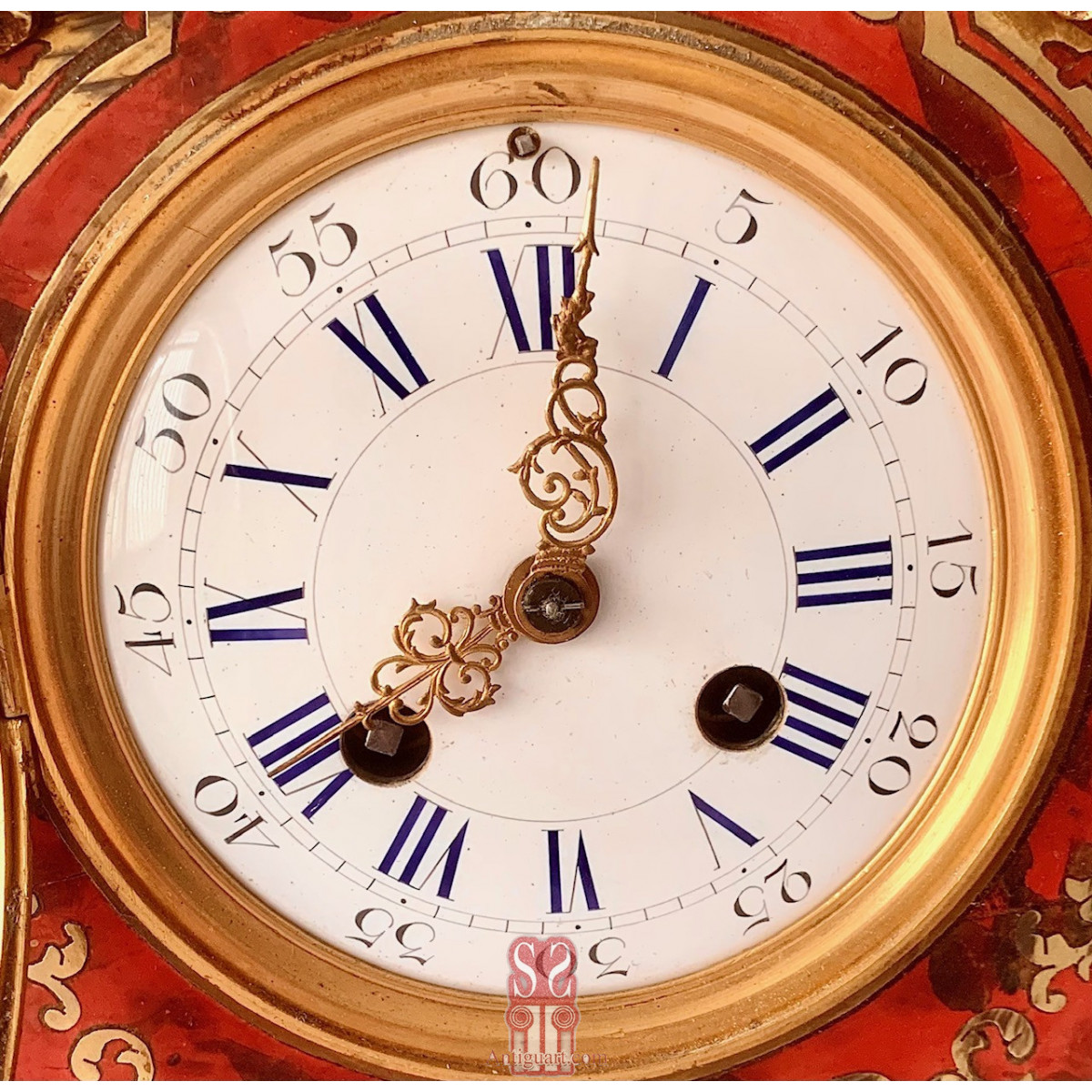 Orologio da tavolo boulle, XIX secolo, Francia.