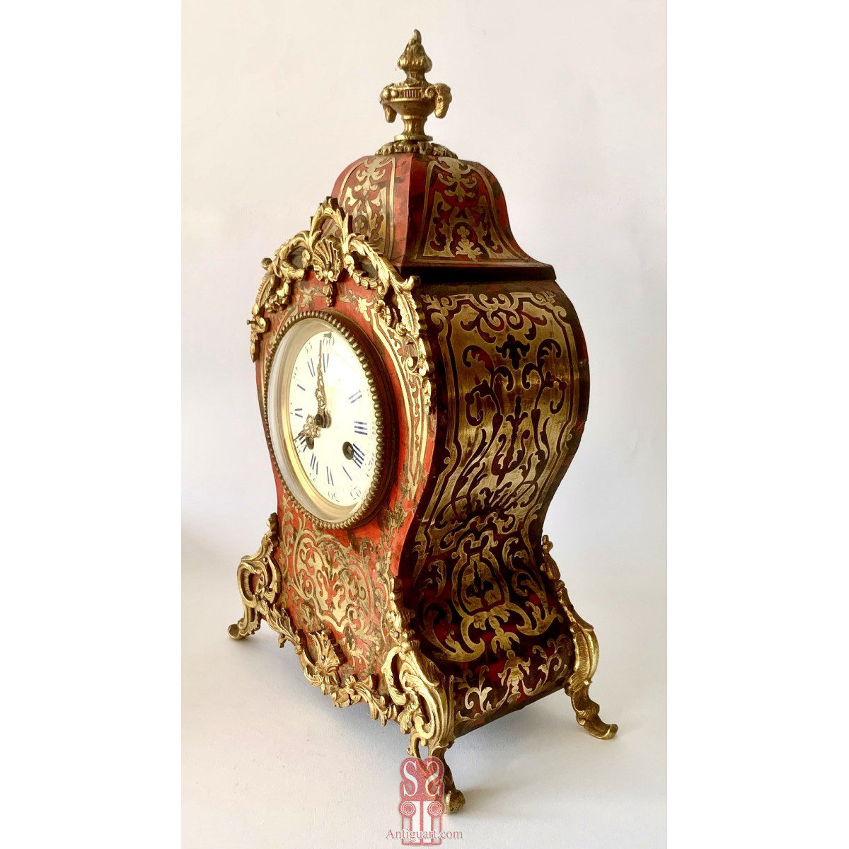 Orologio da tavolo boulle, XIX secolo, Francia.