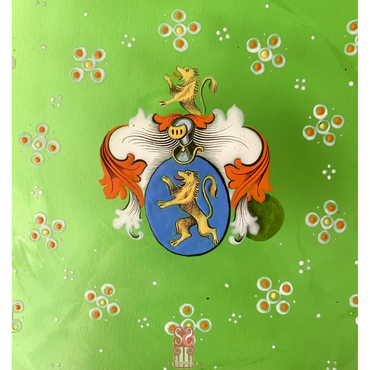 Plato de cristal Bohemio, del siglo XIX.