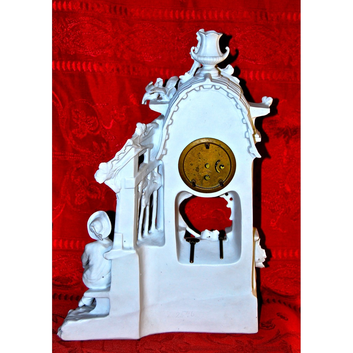 Reloj de biscuit francés de principio del siglo XX .