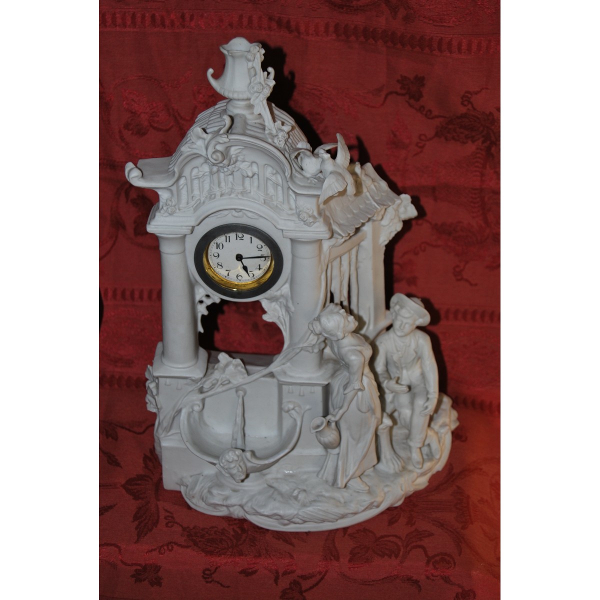 Reloj de biscuit francés de principio del siglo XX .