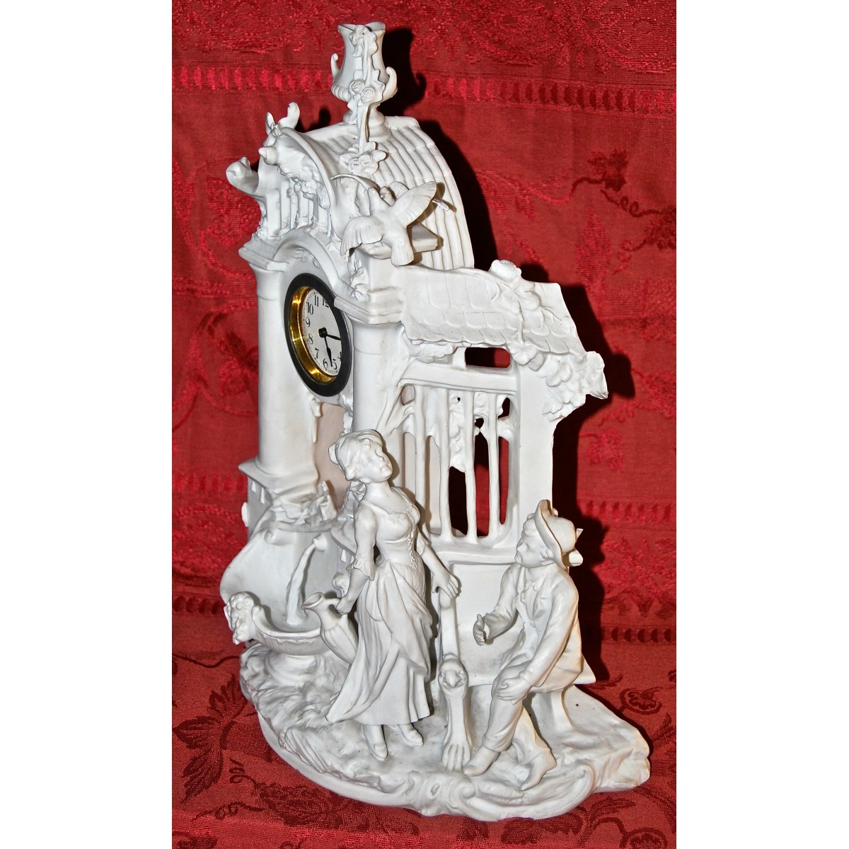 Reloj de biscuit francés de principio del siglo XX .