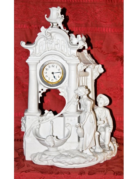 Reloj de biscuit francés de principio del siglo XX .