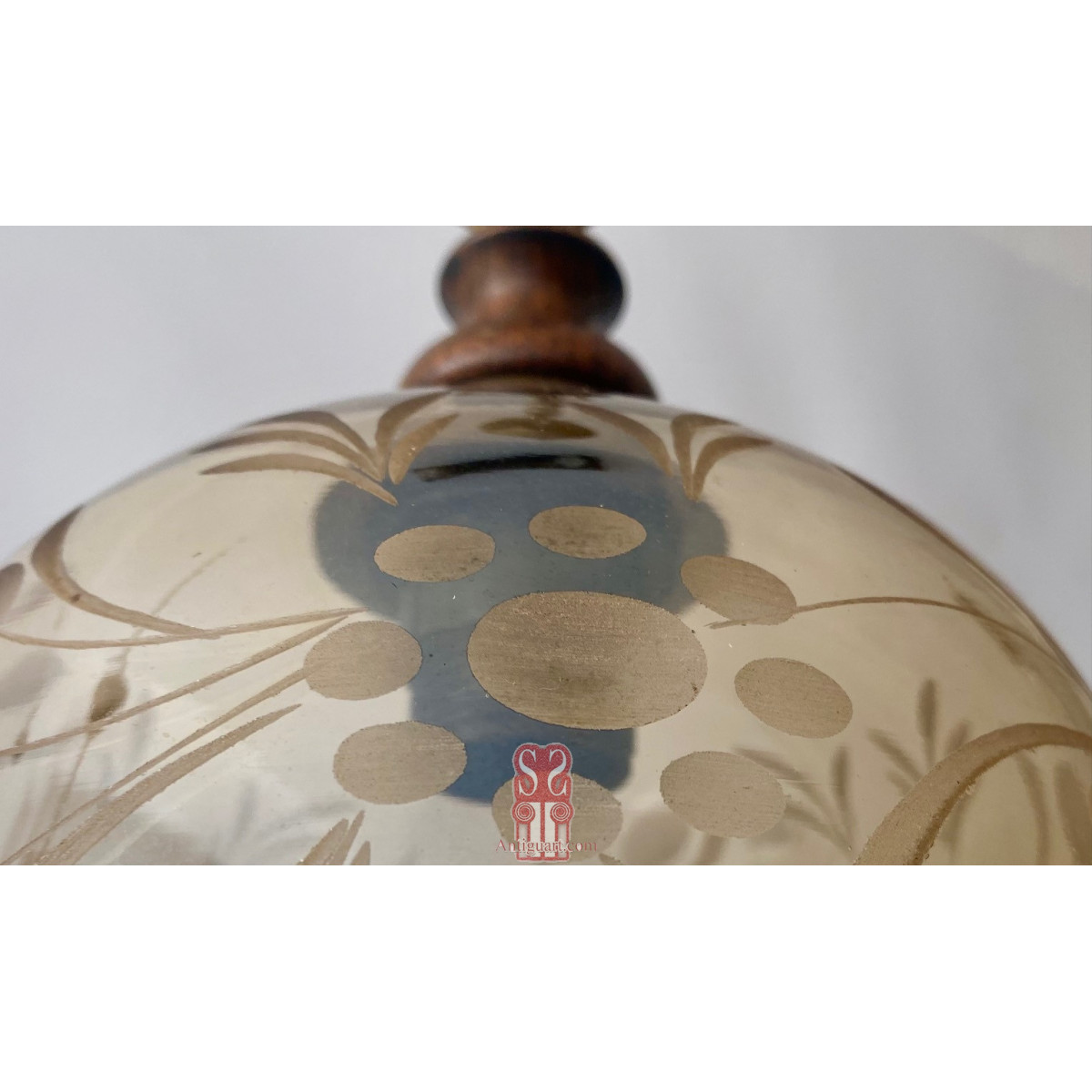 Pareja de lamparas de cristal 1925-1930.