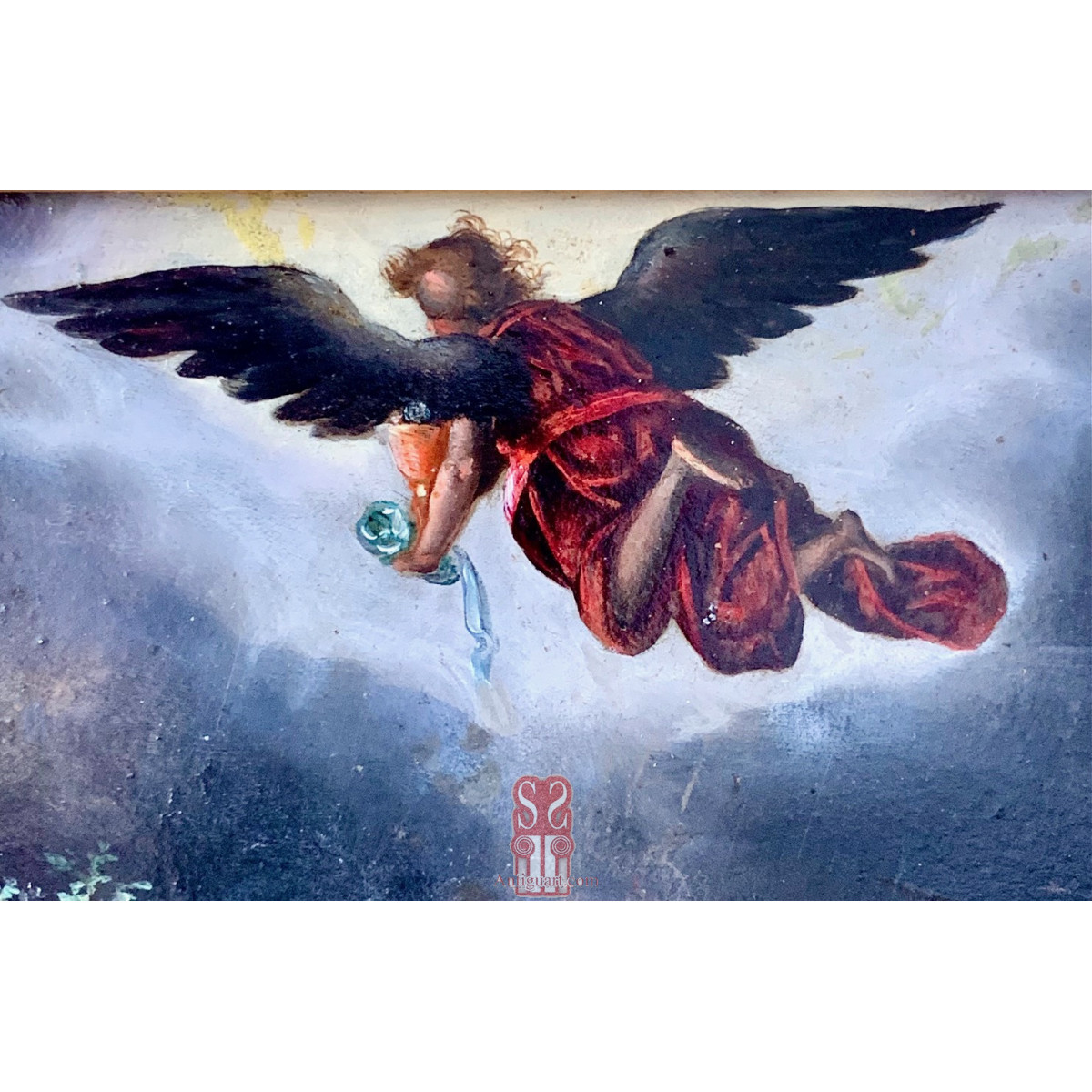 Pintura flamenca del siglo XVII, óleo sobre cobre.