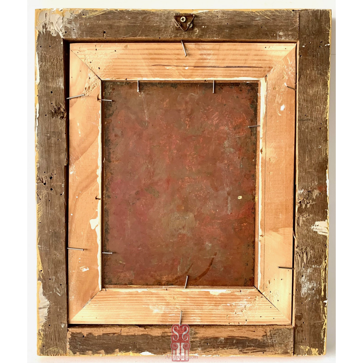 Pintura flamenca del siglo XVII, óleo sobre cobre.