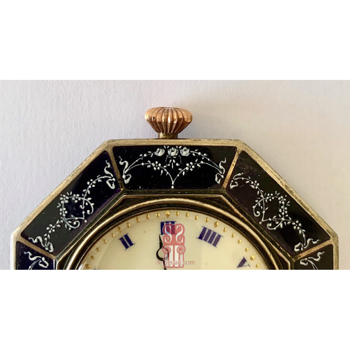 Orologio da tasca d’argento smaltato