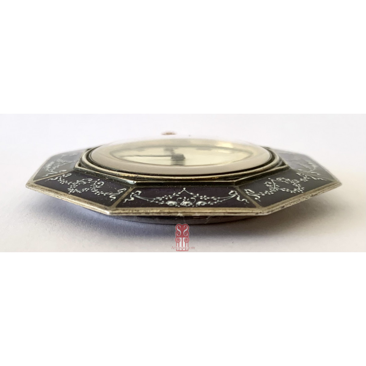 Orologio da tasca d’argento smaltato