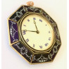 Reloj de bolsillo de plata esmaltada, 1920 circa.