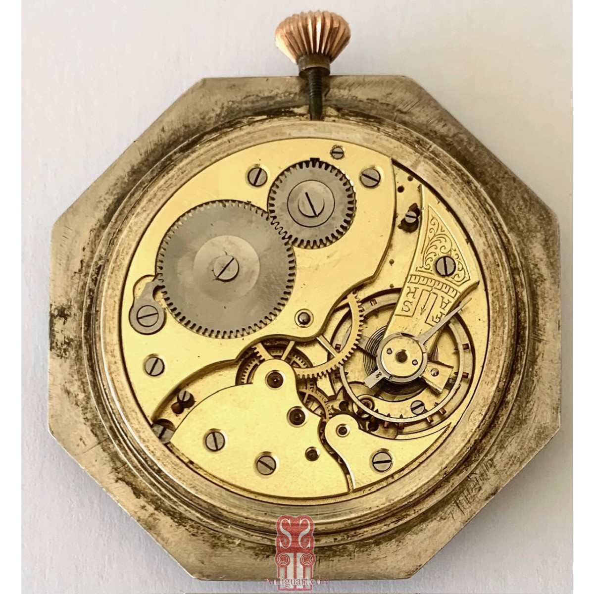 Orologio da tasca d’argento smaltato