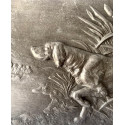 Bajo relieve, escena con perro de caza 1900 circa.