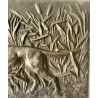 Bajo relieve, escena con perro de caza 1900 circa.