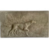 Bajo relieve, escena con perro de caza 1900 circa.