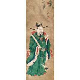 Scroll cinese, tempera su tela fine XIX secolo. 2