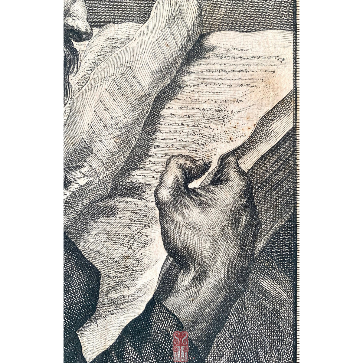 Antonio Salvador Carmona, grabado del siglo XVIII, “San Mateo apóstol”