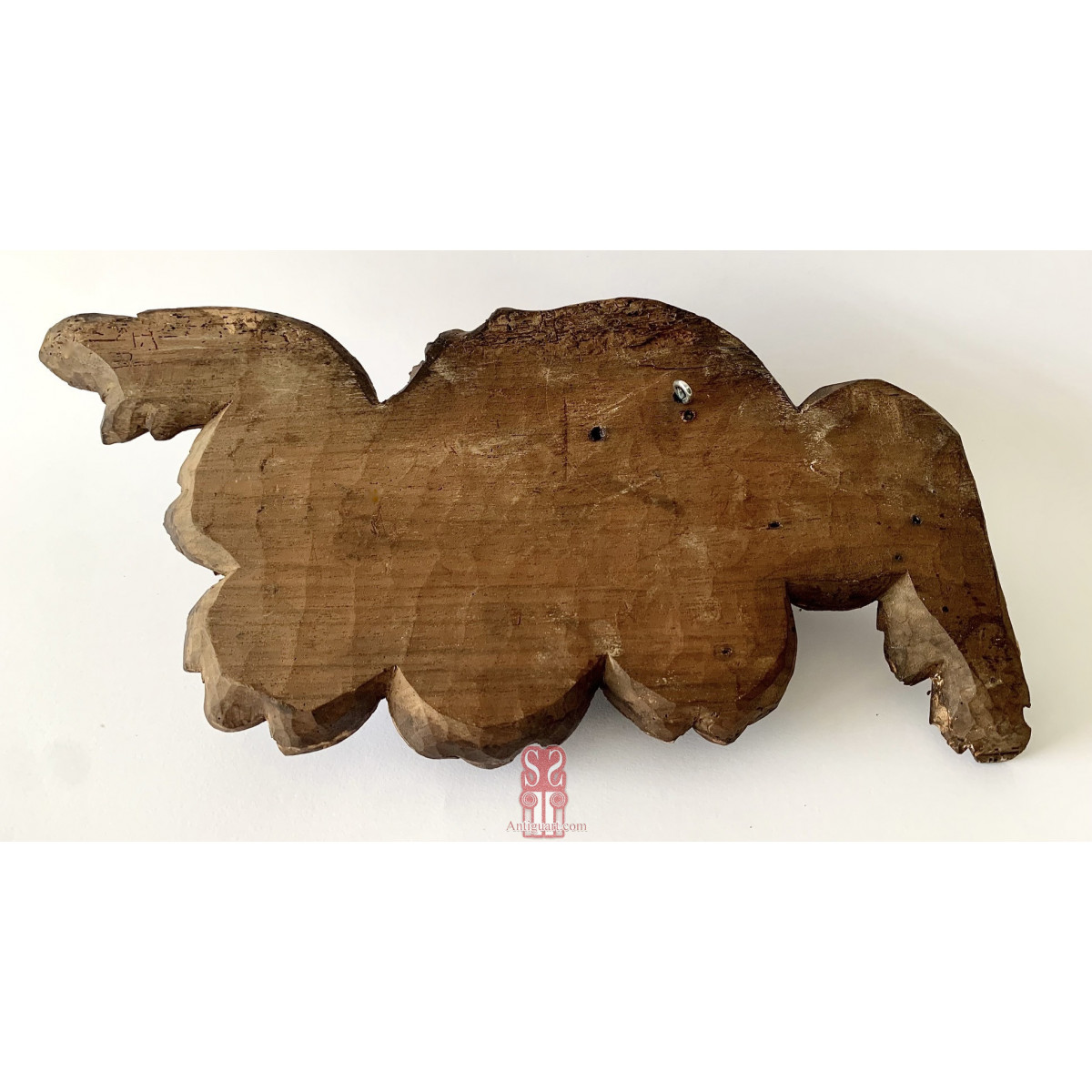 Pareja de cabezas de ángeles, tallas del siglo XVII.