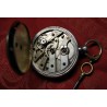Reloj de bolsillo de plata, finales del siglo XIX.