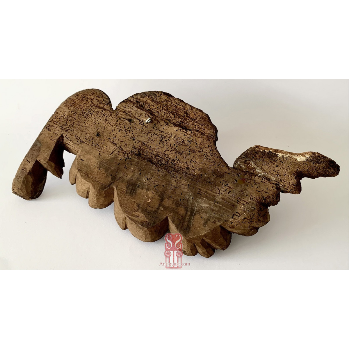 Pareja de cabezas de ángeles, tallas del siglo XVII.