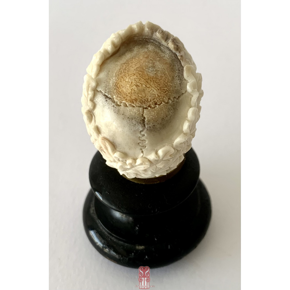 Memento mori, carved bone 19th.