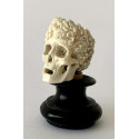 Memento mori, carved bone 19th.