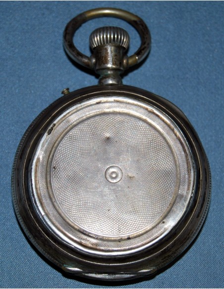 Reloj de bolsillo de plata, mitad del siglo XIX .