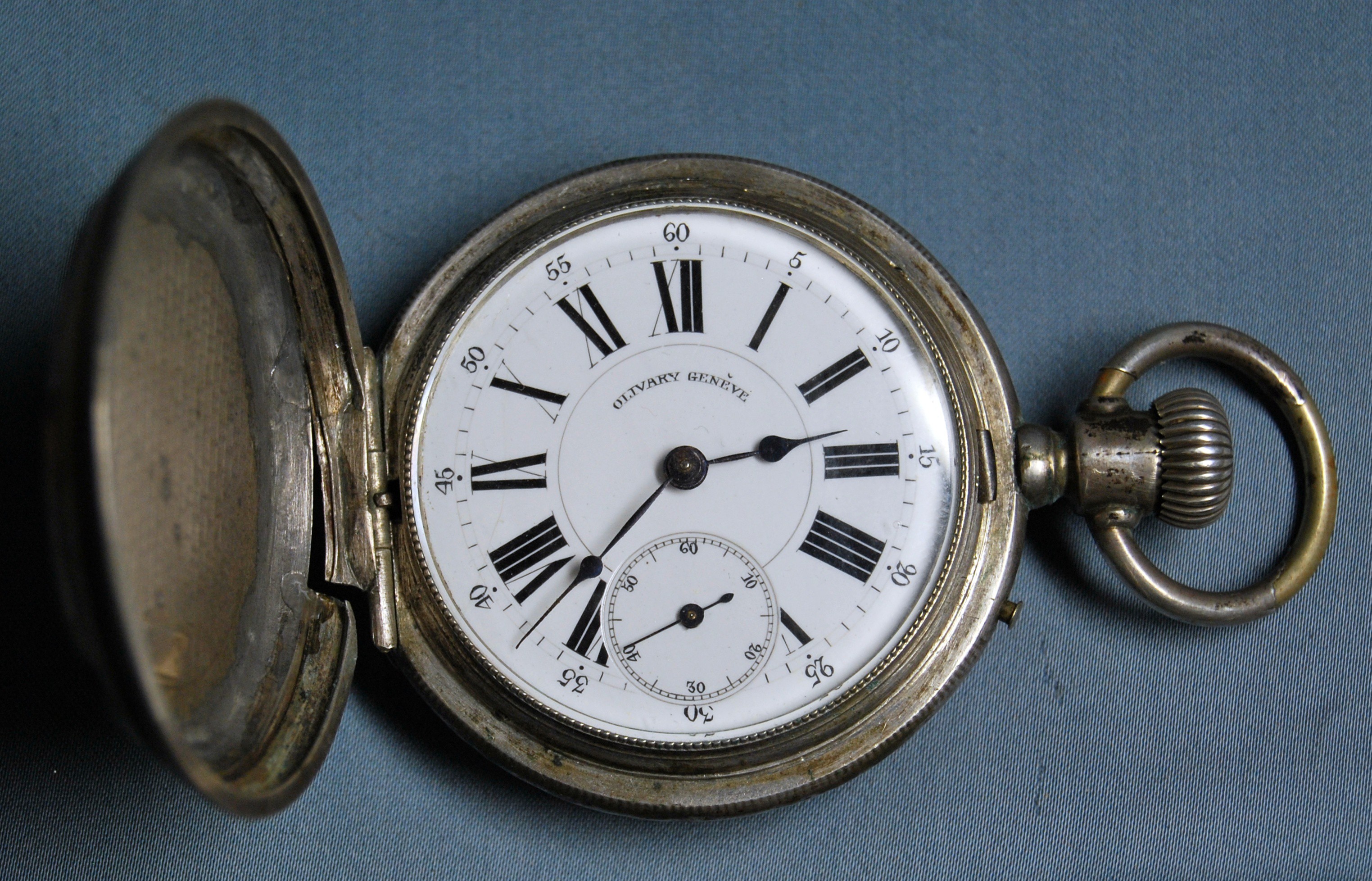 Reloj de bolsillo de plata, mitad del siglo XIX - ANTIGUART antigüedades y  restauración
