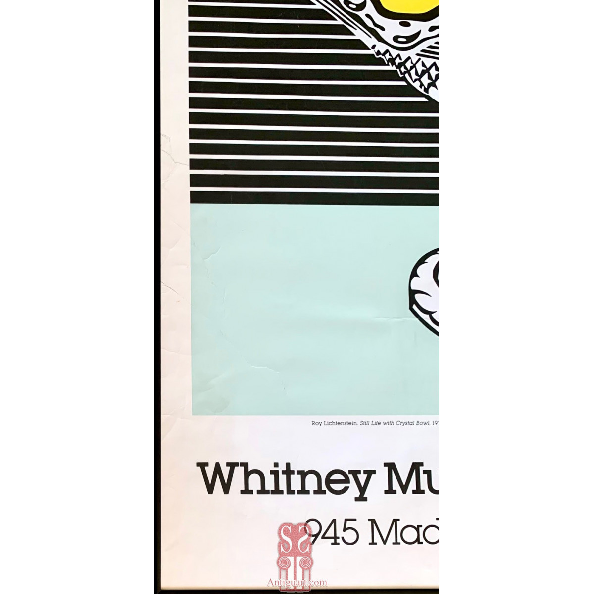 “Roy Lichtenstein” Cartel de exposición en el Whitney Museum of American art de new York.