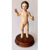 Christ Child Blessing, carved polychrome wooden18th