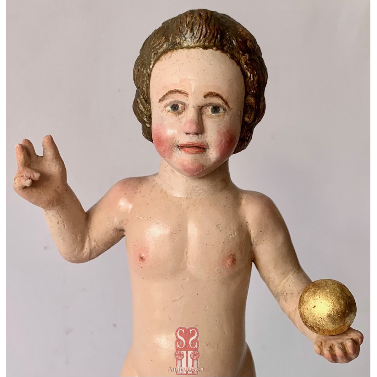 Niño Jesús de la bola del siglo XVIII.