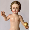 Christ Child Blessing, carved polychrome wooden18th