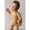 Christ Child Blessing, carved polychrome wooden18th