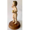 Christ Child Blessing, carved polychrome wooden18th