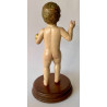 Christ Child Blessing, carved polychrome wooden18th