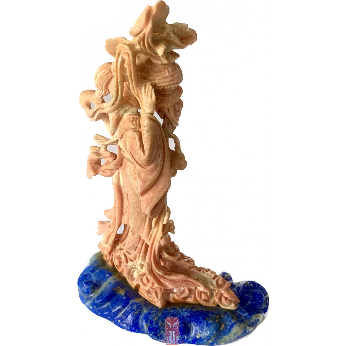 Figura china de coral, principio del siglo XX (1900-1920).