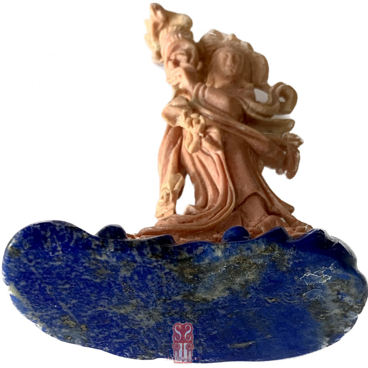 Figura china de coral, principio del siglo XX (1900-1920).