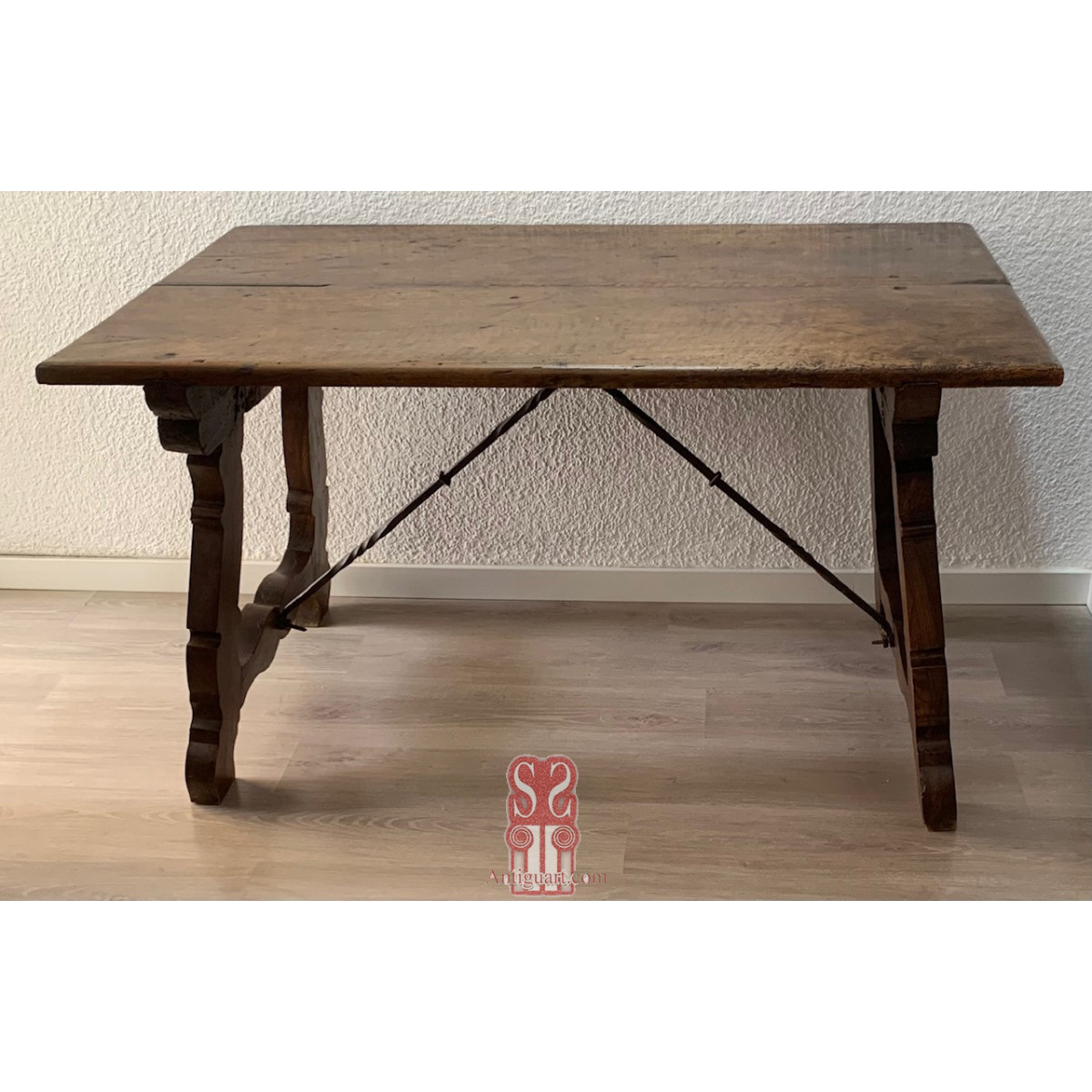 18th-century walnut refectory table