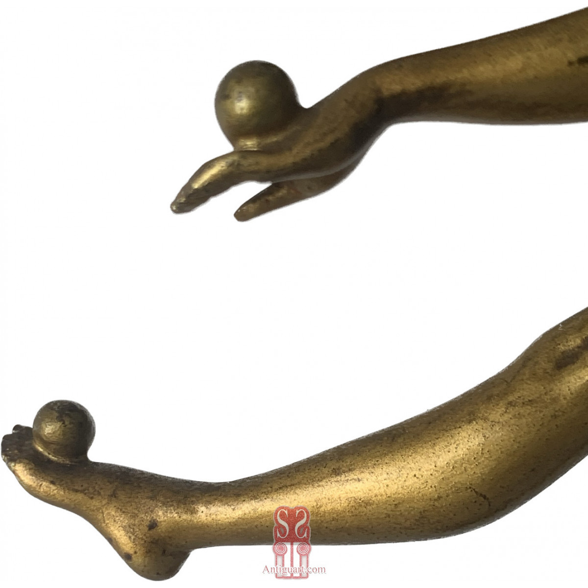 Acróbata, bronce art decó.