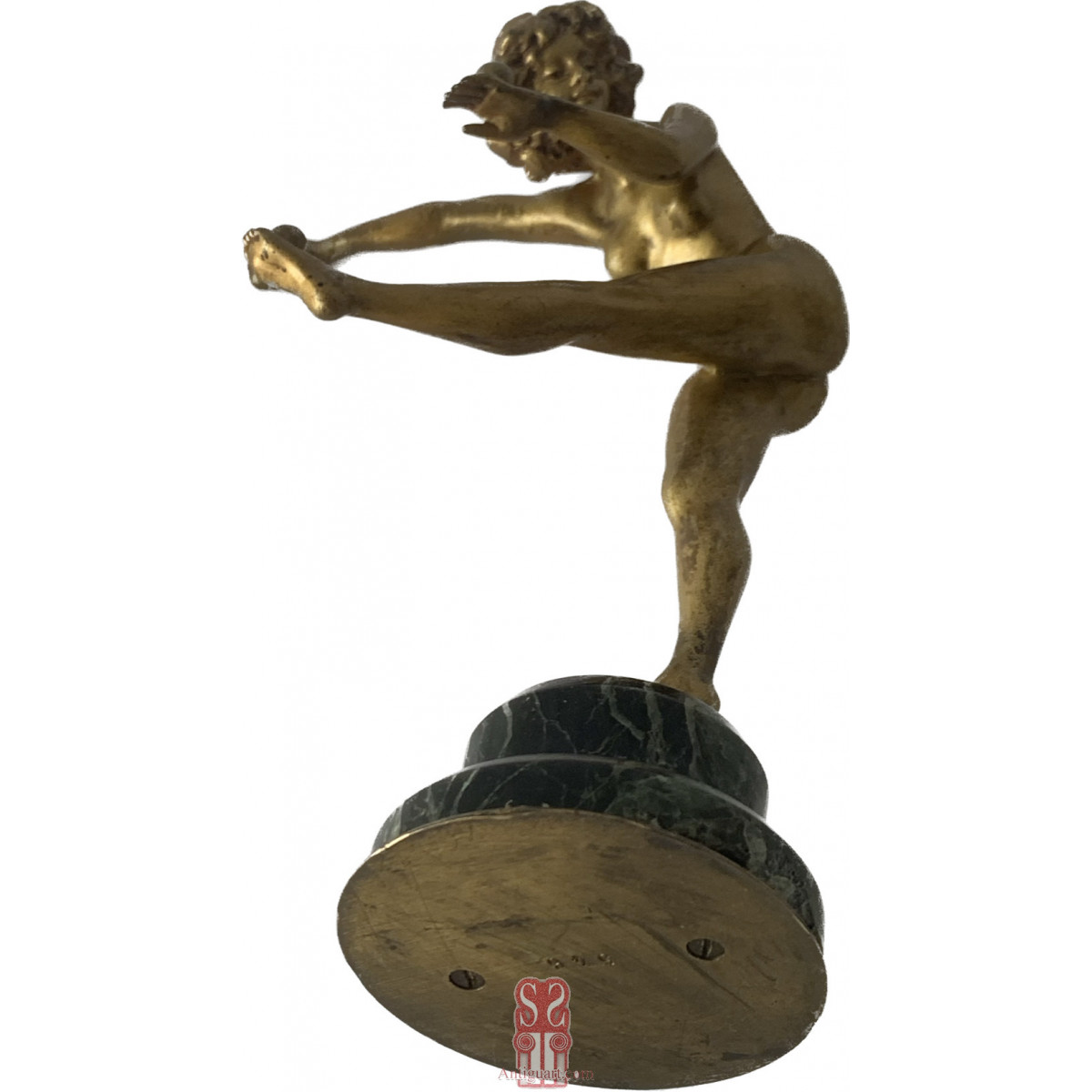 Acróbata, bronce art decó.