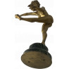 Acrobatic bronze sculpture Art Deco.