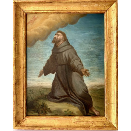 San Francisco, óleo sobre cobre del siglo XVII.