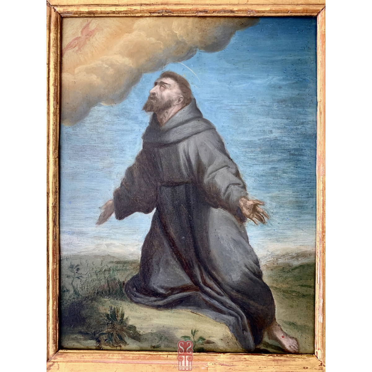 San Francisco, óleo sobre cobre del siglo XVII.