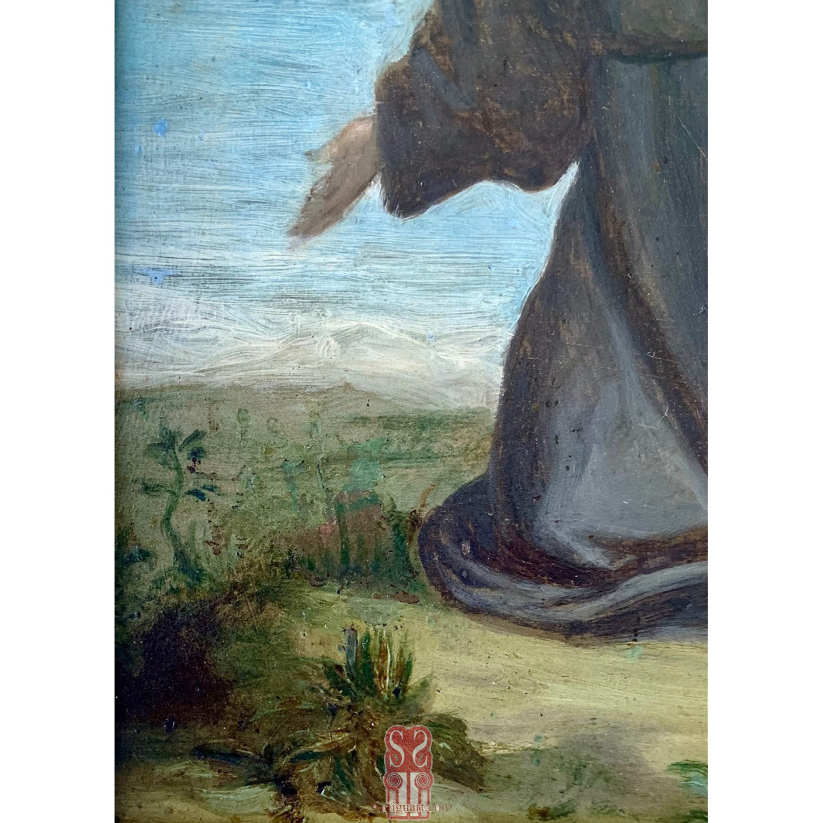 San Francisco, óleo sobre cobre del siglo XVII.