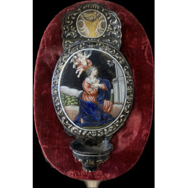 Esmalte de Limoges del siglo XVIII, Santa Giulia, Jean-Baptiste Nouailher.