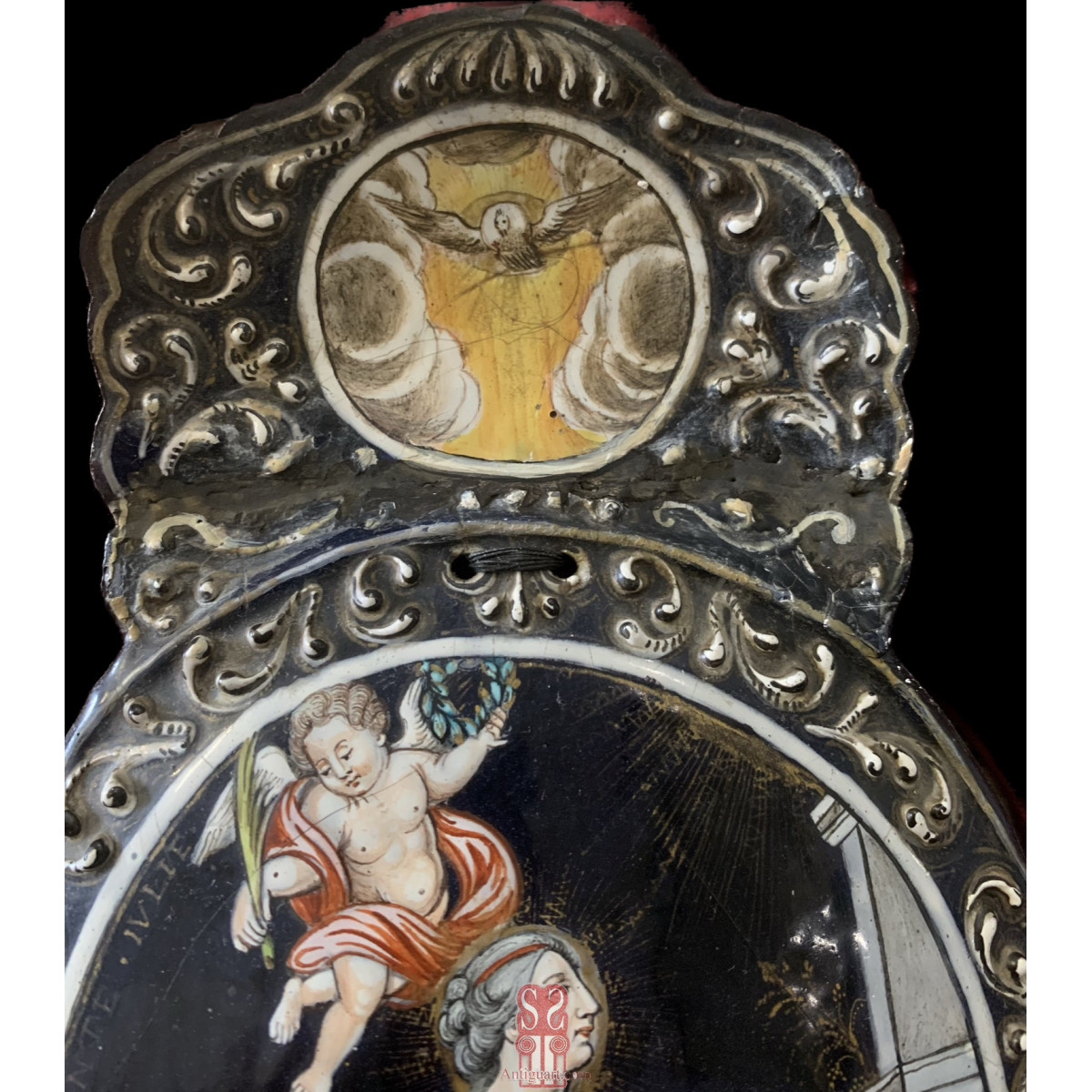 Esmalte de Limoges del siglo XVIII, Santa Giulia, Jean-Baptiste Nouailher.