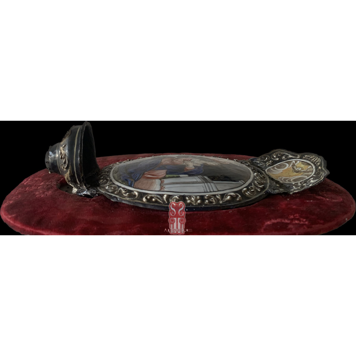 Esmalte de Limoges del siglo XVIII, Santa Giulia, Jean-Baptiste Nouailher.