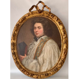 Retrato francés del siglo XVIII.