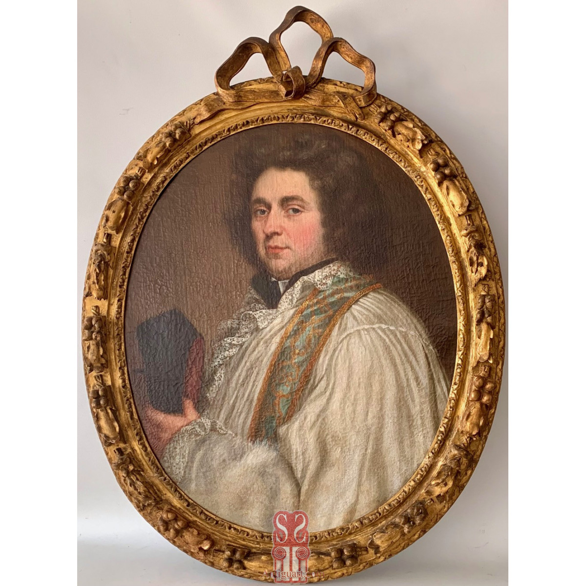 Retrato francés del siglo XVIII.