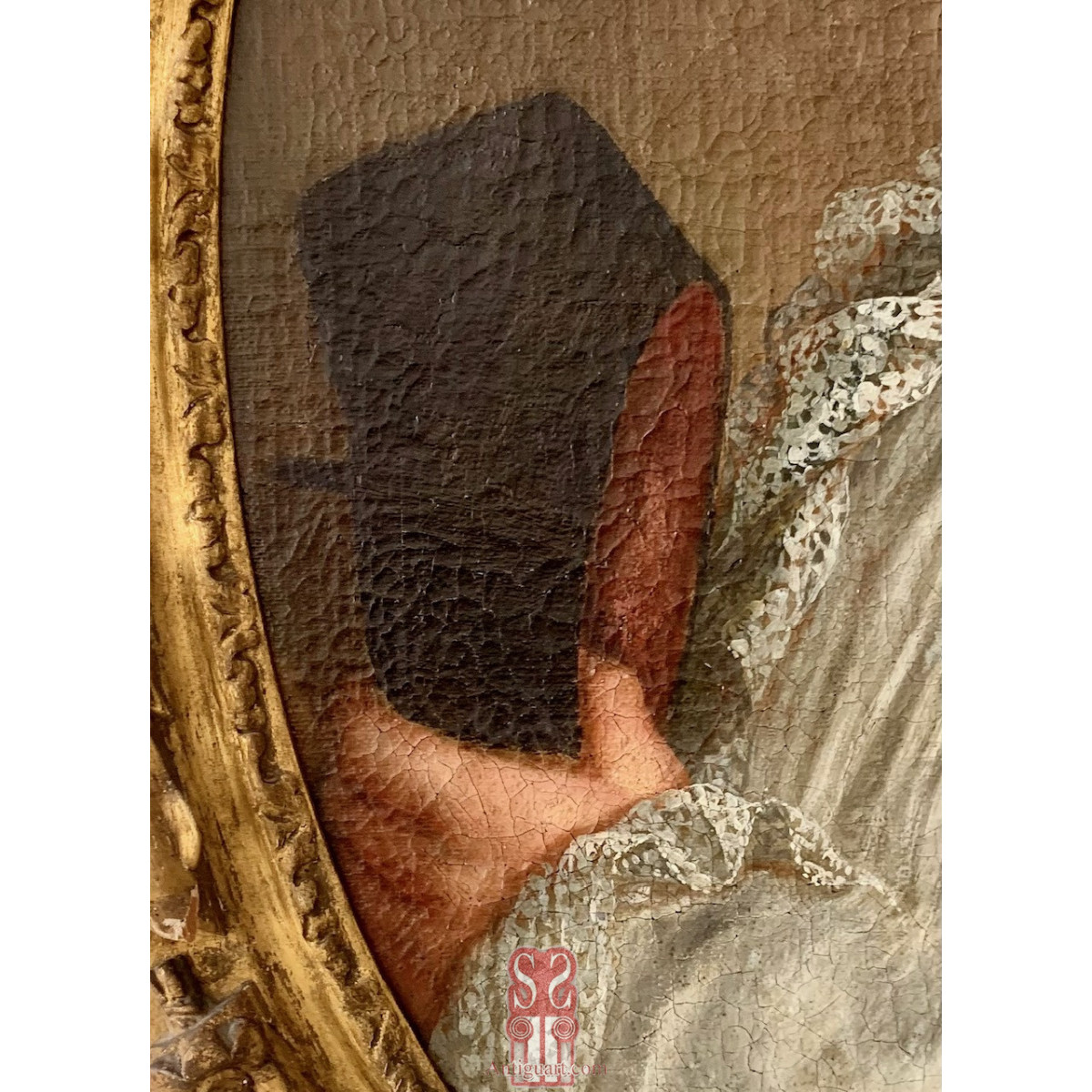 Retrato francés del siglo XVIII.