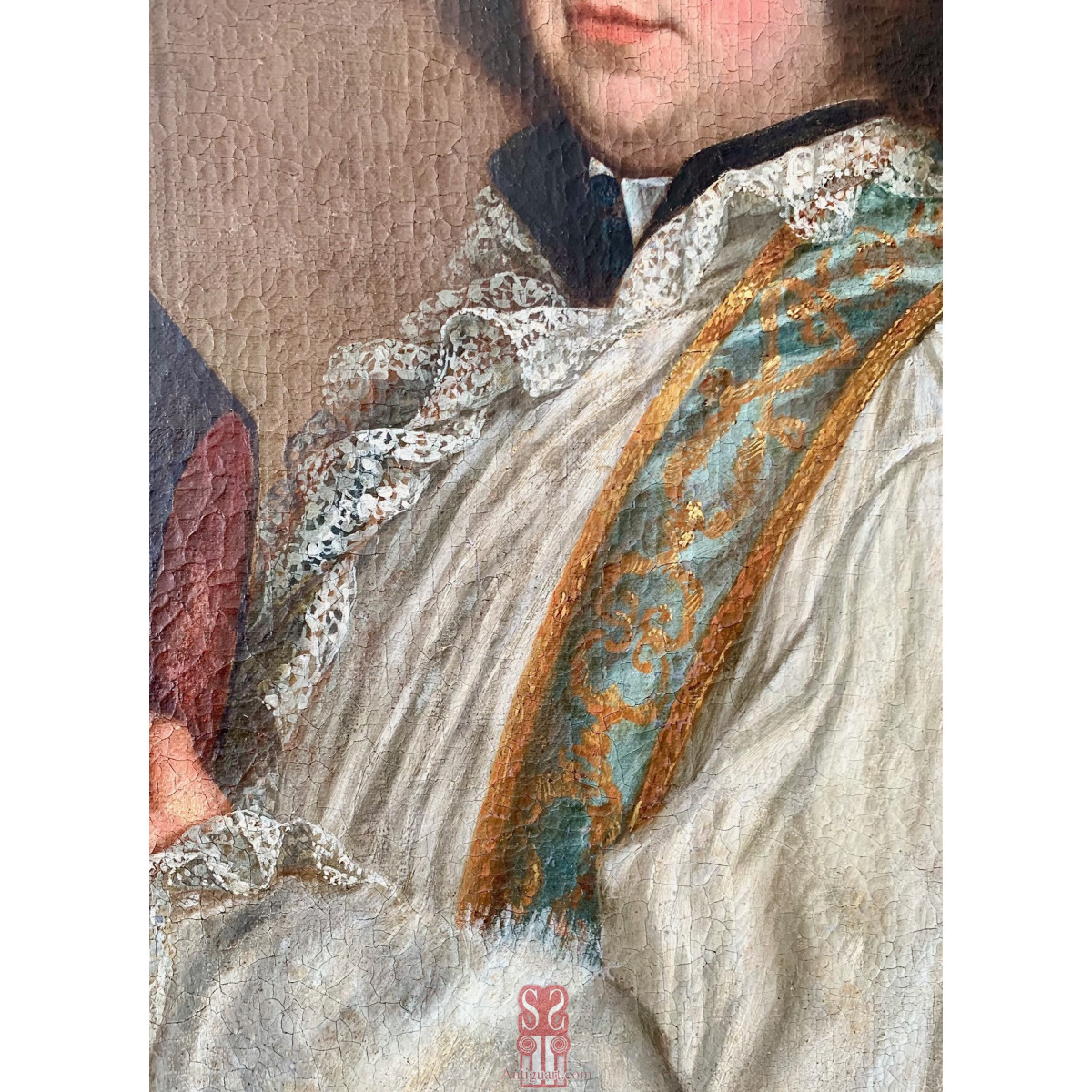 Retrato francés del siglo XVIII.