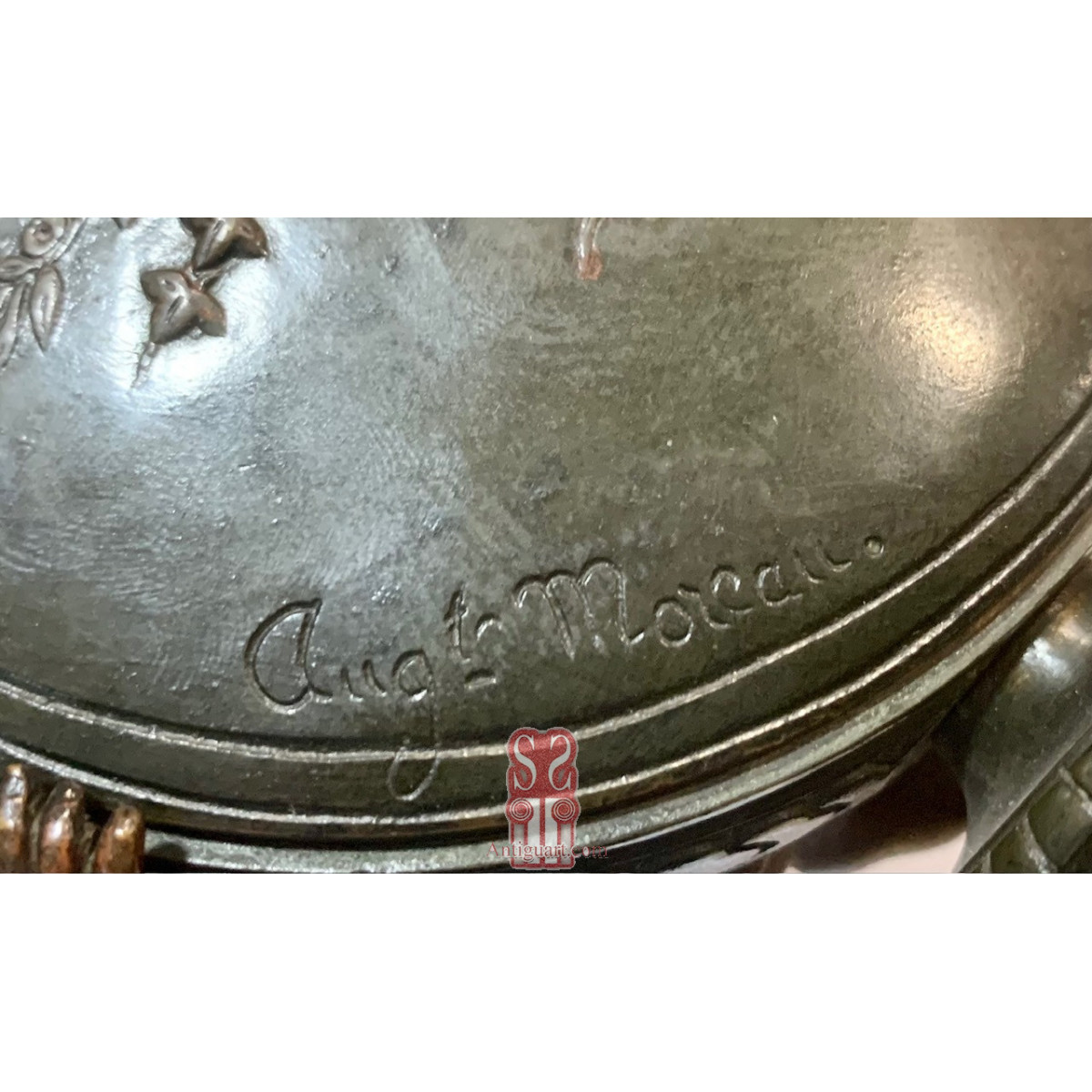 Auguste Moreau, Jarrón de bronce del siglo XIX.